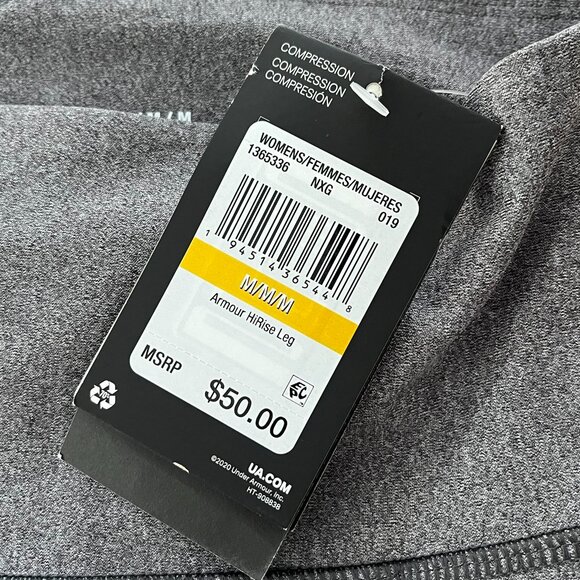 Under Armour HeatGear High Rise Full Length Compression Legging Women Medium NWT - Picture 6 of 8